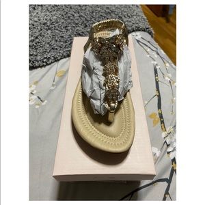 Akira Gold Sandals